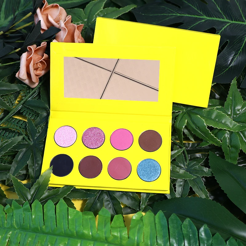 Wholesale DIY 8 Colors Private Label Eyeshadow Palette Pigment Makeup Palette Eyeshadow Custom Logo