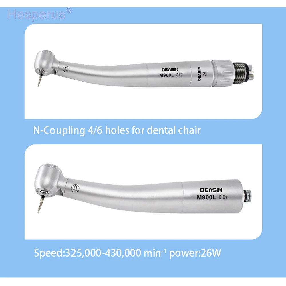 M800L / M900L For NSK Coupling Dental High Quality LED Handpiece High Power Air Turbine Fiber Optical Hand piece Dentistry Tools