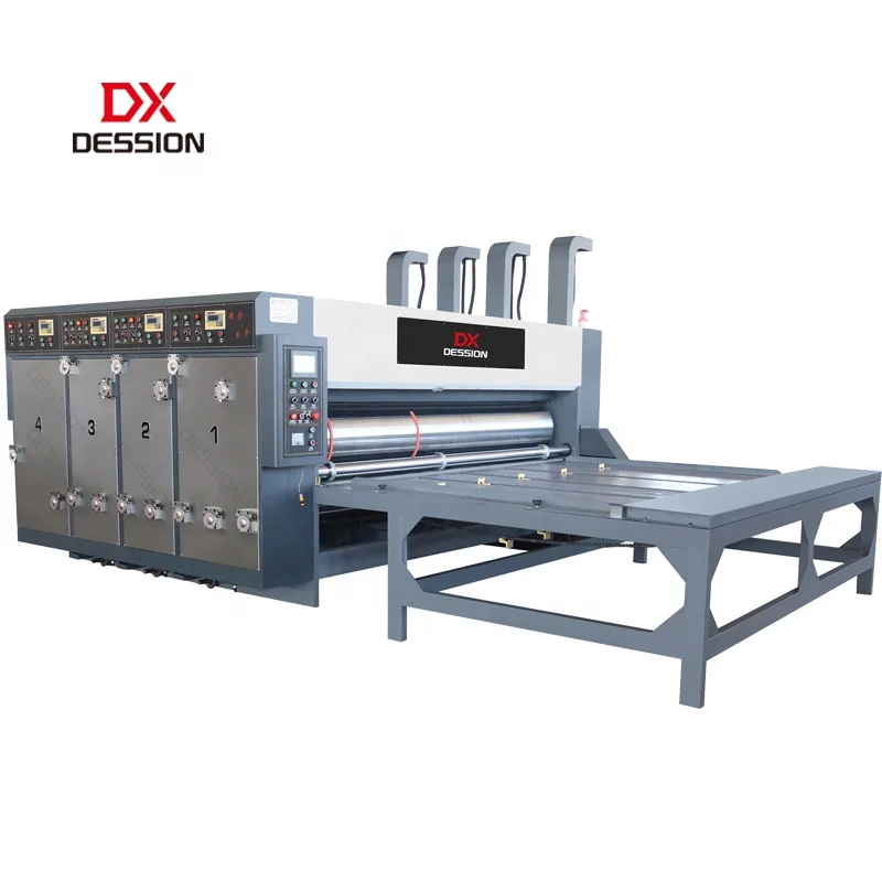 lower price semi-auto printing slotting and die cutting machine for corrugated box corrugated-carton-flexo-printing-machine