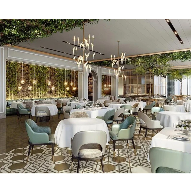 RF-82 Korean Luxury Wooden Hotel Fine Dining Restaurant Furniture