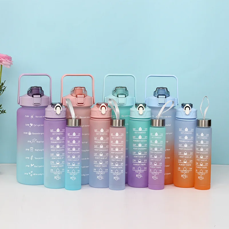 Water Bottle Plastic Gardiant 3 In 1 Plastic Water Bottles Wholesale Plastic Water Bottle With Time Marker