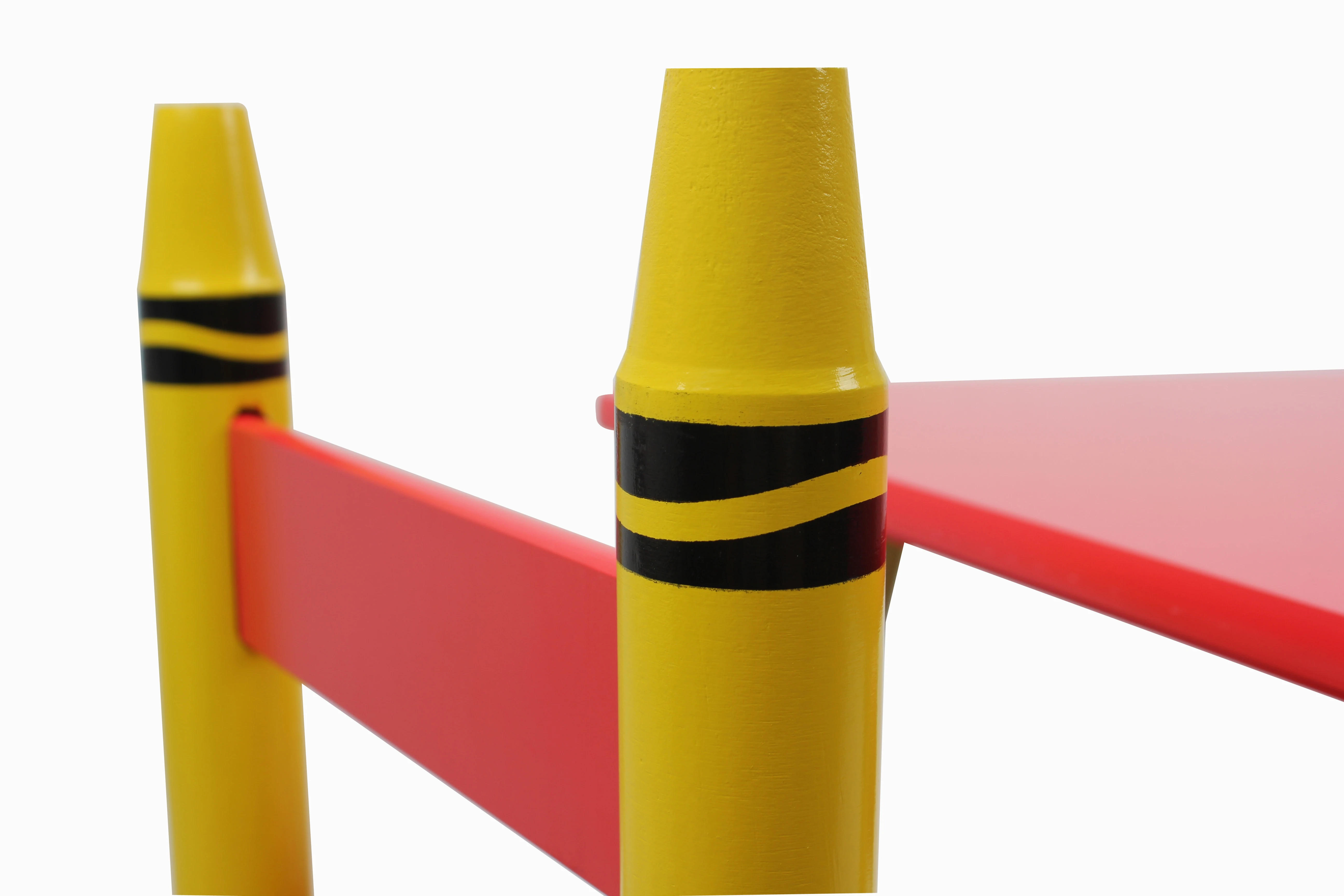 Toffy & Friends Wooden kids crayon table and chair set playing table writing table kids furniture set of 3