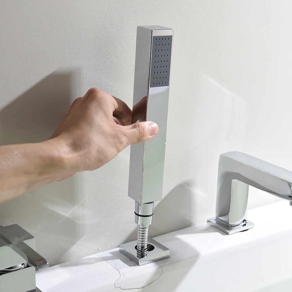 Whirlpool Bath Shower Mixer Spa 4 Holes Bathtub Faucet faucet pakistan