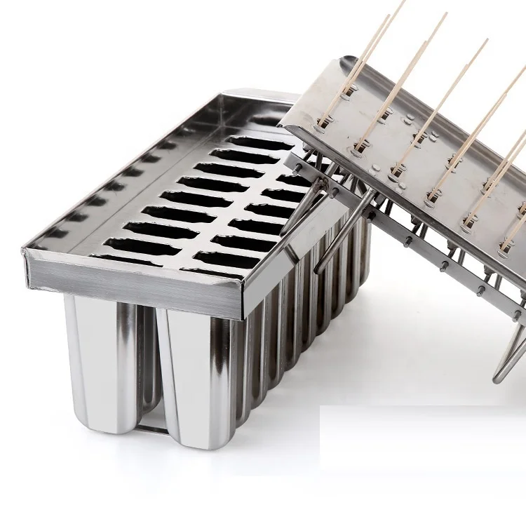 Стальные формы для мороженого, 20 отверстий, форма для Фруктового мороженого, 20 ячеек