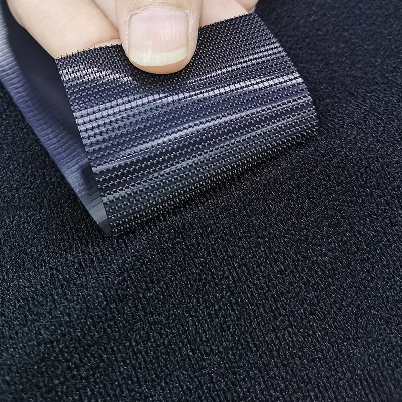 100% polyester knitting Self Adhesive Velvet Strong Velcroes terry Plush loop Fabric roll tape for hook loop bandage