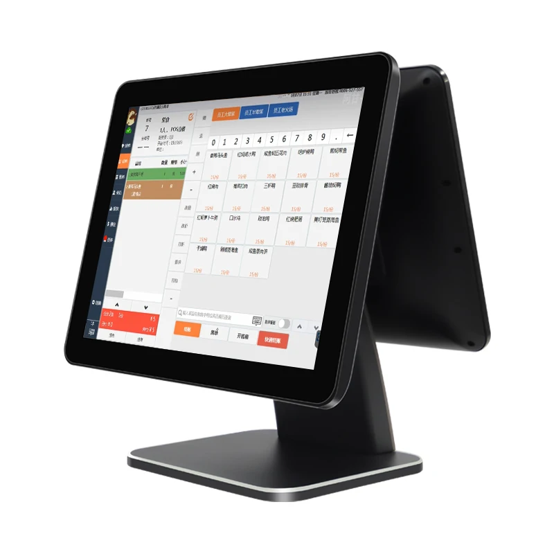 point of sale 14inch double screen smart android systems all in one touch Cash Register pos machine retail Restaurant terminal