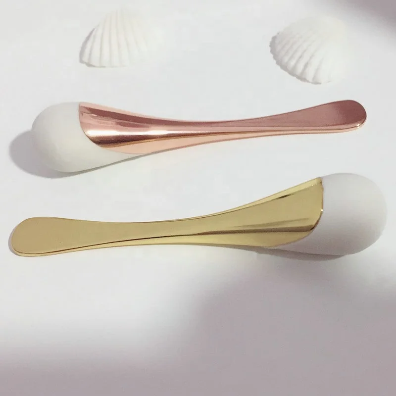 Новый дизайн, индивидуальный цвет, роскошная металлическая косметическая маска для глаз, шпатель