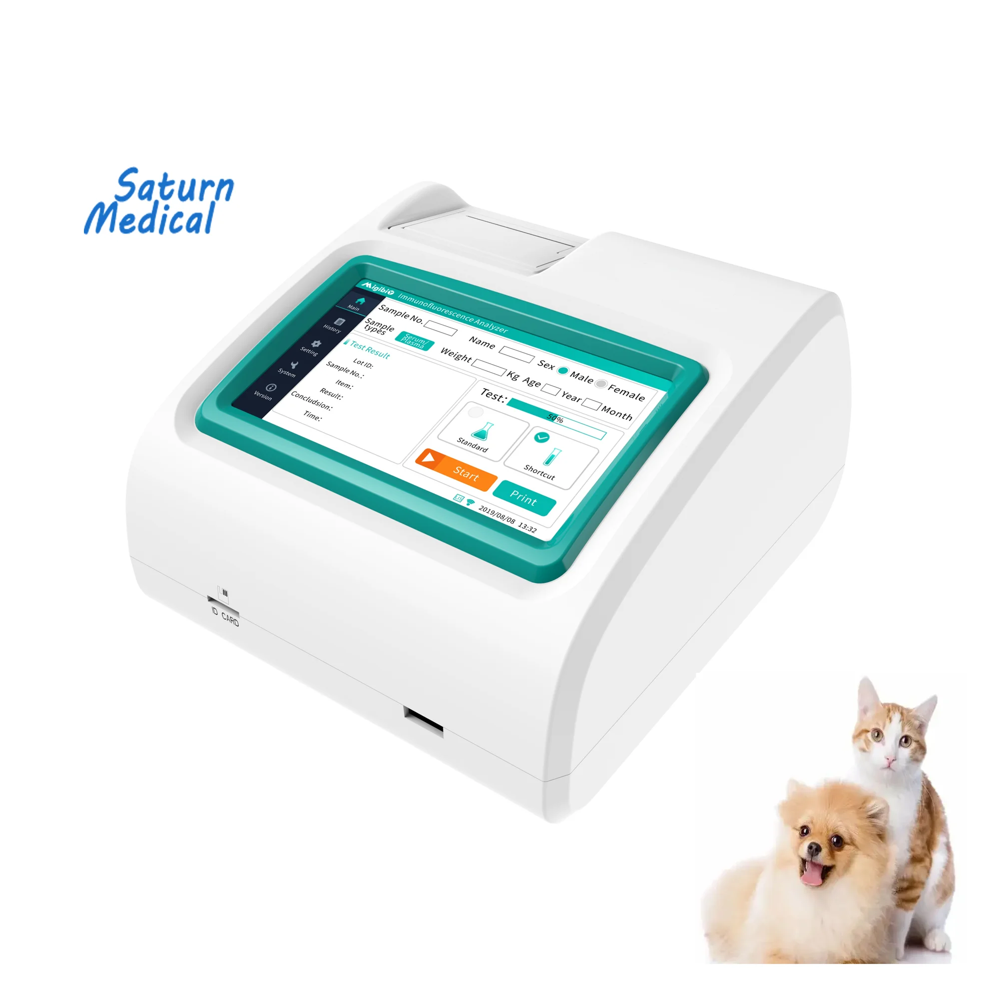 Оптовая продажа по самой низкой цене от производителя, собак, кошек, животных, домашних животных, ветеринарный иммунофлуоресцентный количественный анализатор