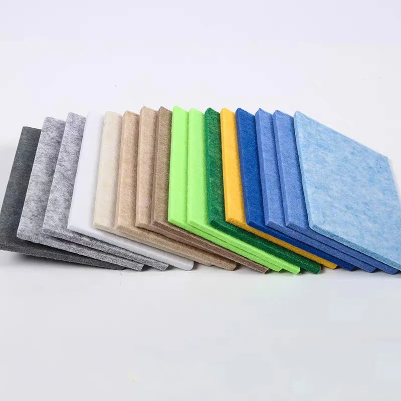 Wholesale 20mm Polyester Fibre Acoustic Felt Sound Absorbing Eco Friendly Material Pet Panel