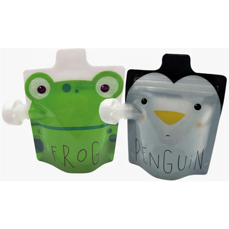 Manufacturer Custom Stand Up Bag Eco Friendly Food Grade Packaging Milk Juice Liquid Refill Spout Pouch With Top Mushroom Cap