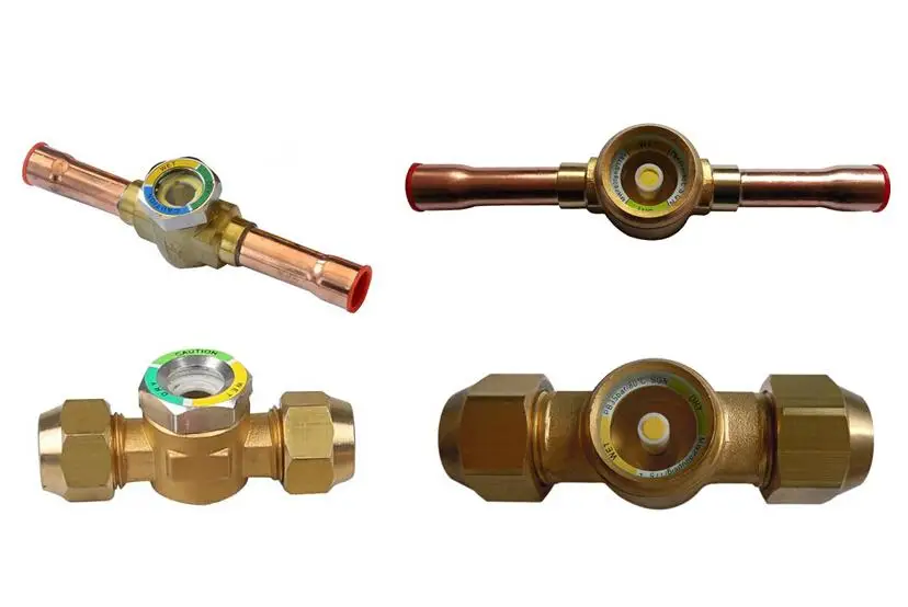 SG series Cheap Price Refrigeration Fittings Brass Oil Level Valve Sight Glass