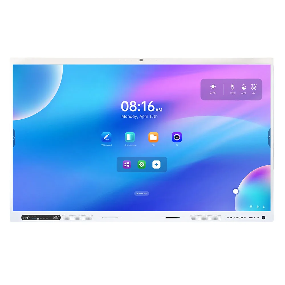 free software 110 inch touch racking large monitors intelligent Smart board for metting interactive flat panel