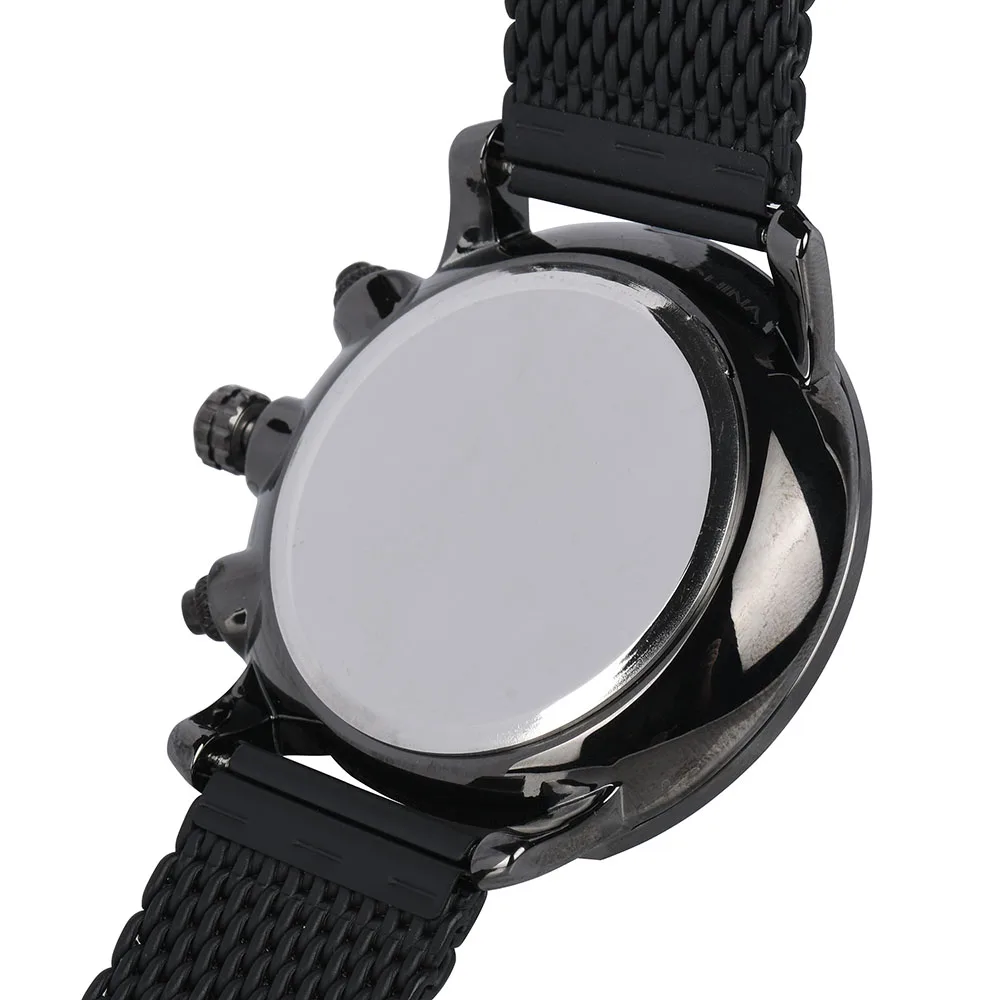 Business style men wrist watches small three needles dial auto date male watch waterproof 5ATM steel wristwatches