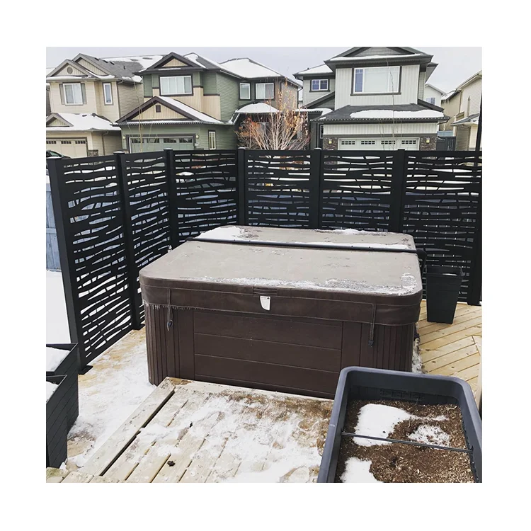 Panel Metal Screen Divider Personalizado Laser Cut Screen Decorative  Garden Fence Stainless Steel Metal Sheet