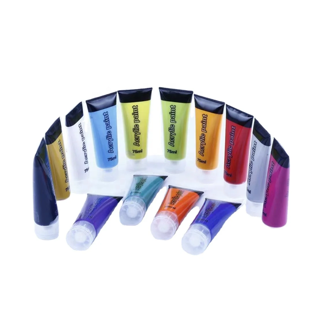 Bulk cmyk color shift neon kit paint acrylic paint prices colors set acrylic paint 75ml