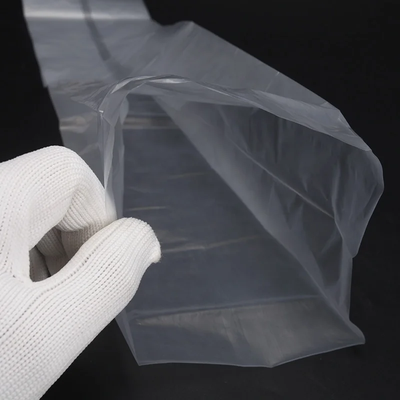 Transparent PE Plastic Oyster Mushroom Spawn Grow Bag without Filter for Shiitake Oyster Mushroom Cultivation