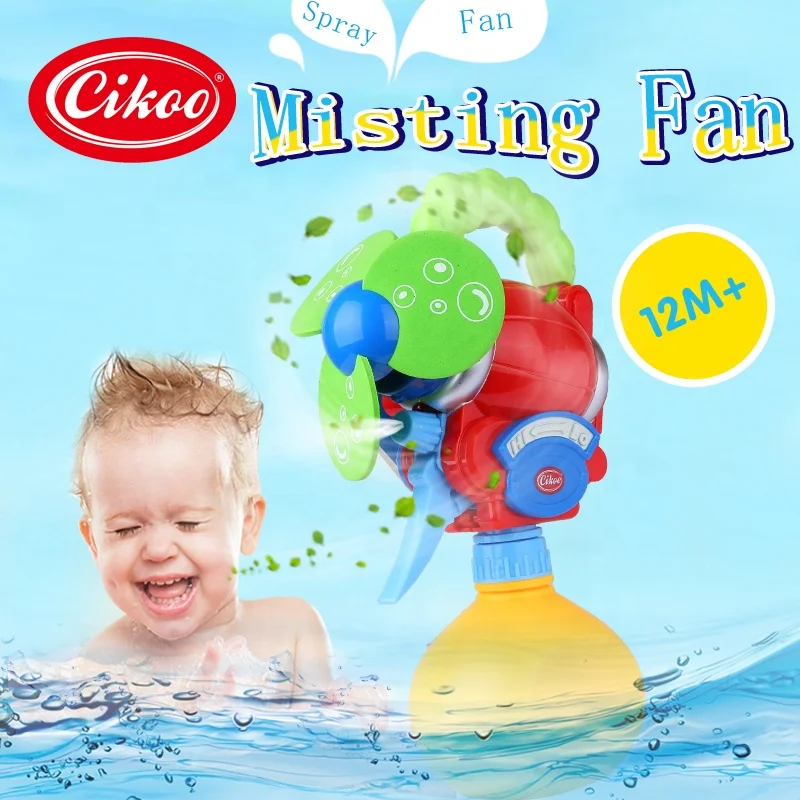 2020 summer toys mini fan electric portable fan with sprayer water gun
