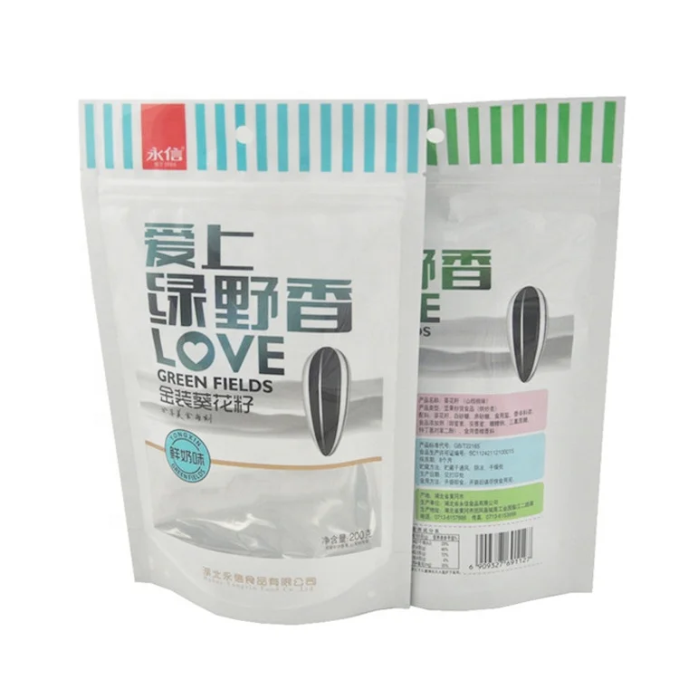 Vivid Printing Stand Up Plastic Dried Fruit Packaging Bags For Pine Cones,Almond,Mani,Sesame,Melon Seeds