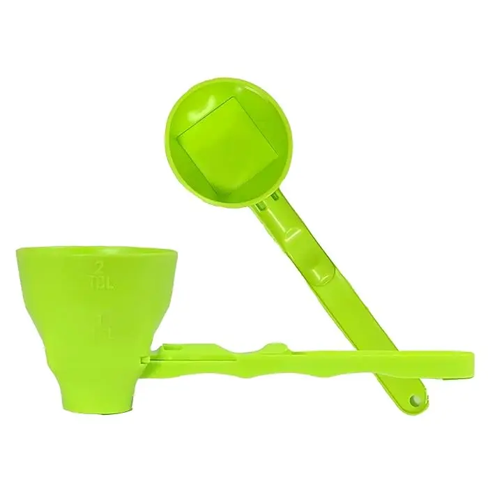 Measuring scoop funnel No spill preparation of protein powder workout sports drinks baby formula kcup refill Mess
