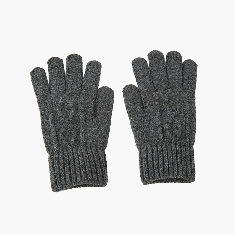 
Wholesale winter unisex comfortable warm cotton knit mittens 