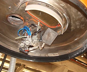 China  Button Automatic unloading Spraying Painting Machine