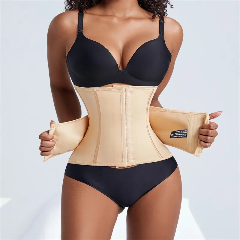 Custom Full Body Waist Cinchers Women Double Belt Trimmer Corset Enhance Waist Trainer Shaperwear Shaping Tummy Control Shaper