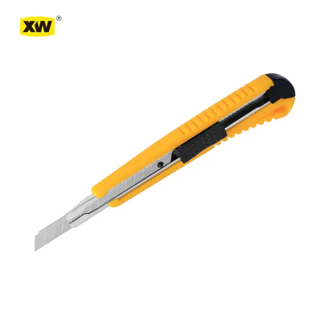 Auto lock  9mm blade plastic handle abs paper snap off knife