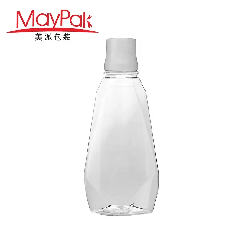 80ml 200ml 300ml 500ml Empty PET Plastic Mouthwash Bottle For Mouth Wash Packaging