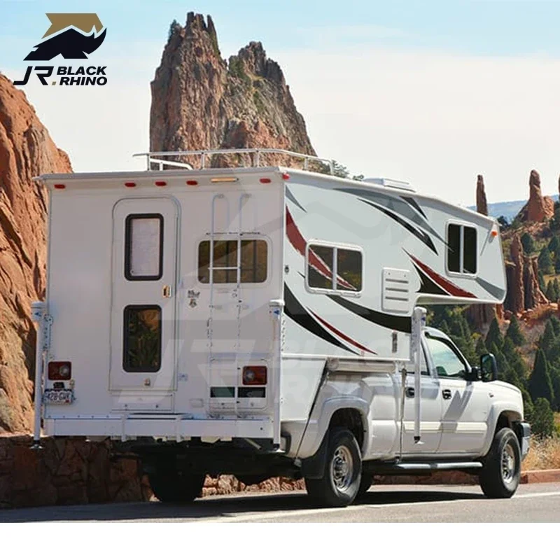 High Quality Lightweight Retro Mobile Off-Road Travel Trailers Slide-In Truck Camper Outdoor Camping Electric Brake Wholesale