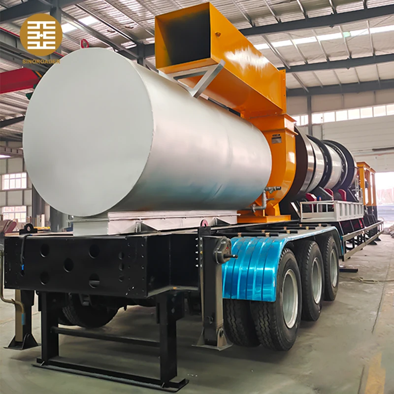 Mobile 40tph Traile Rmounted Small Mobile Drum Mix Asphalt Plant