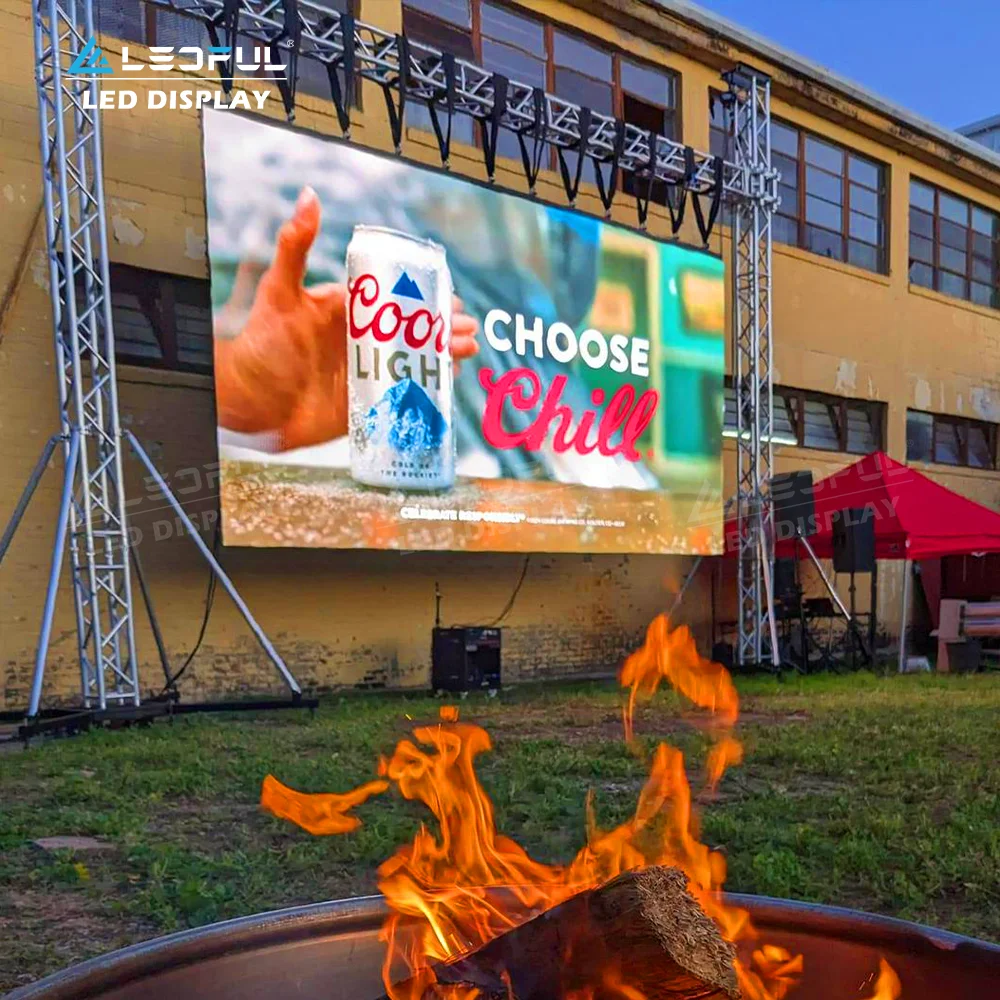 LEDFUL L&F P2.6 P3.9 Indoor Outdoor LED Video Wall System Package Curve Stage Background Screen Exhibition Rental Display Panel