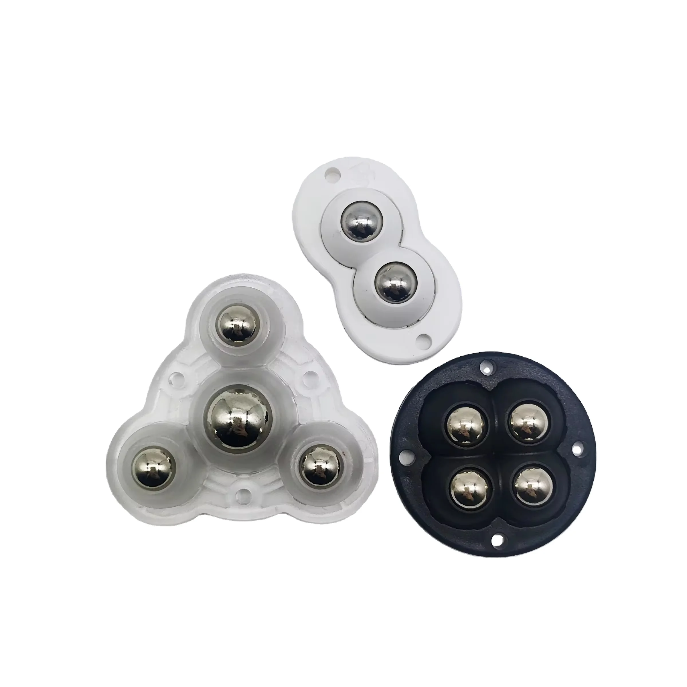 Hot Selling 360-Degree Swivel Self-Adhesive Furniture Caster Modern Stainless Steel Rollers Low Profile Bathroom Kitchen Use