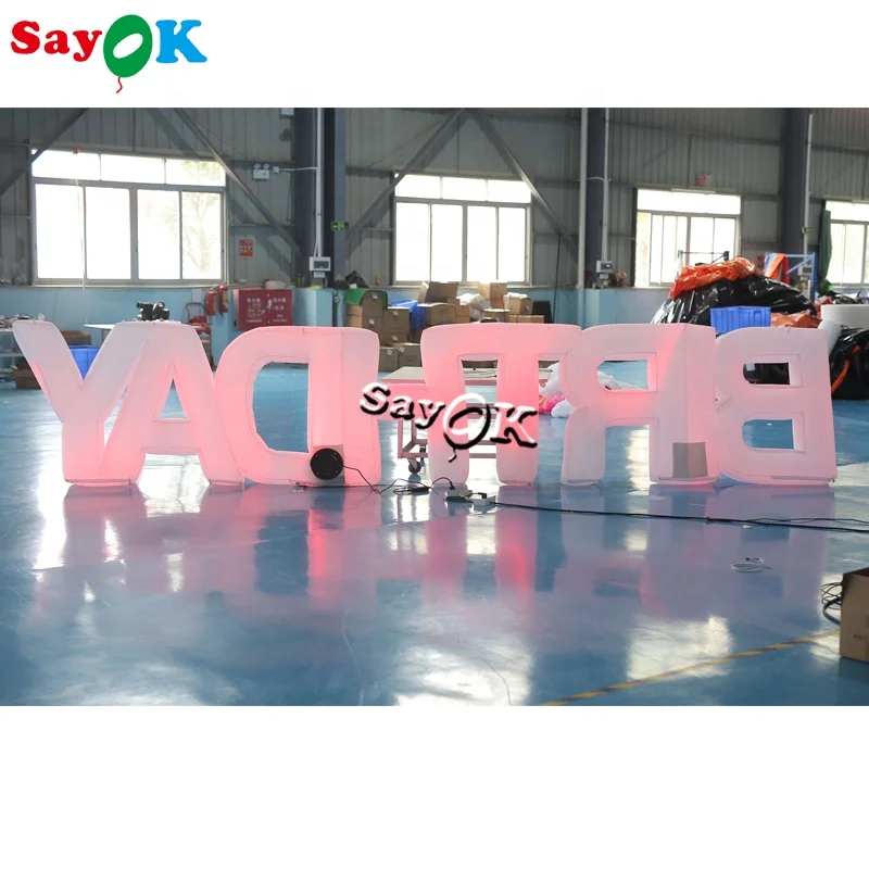 custom giant large inflatable alphabet letters birthday for advertising
