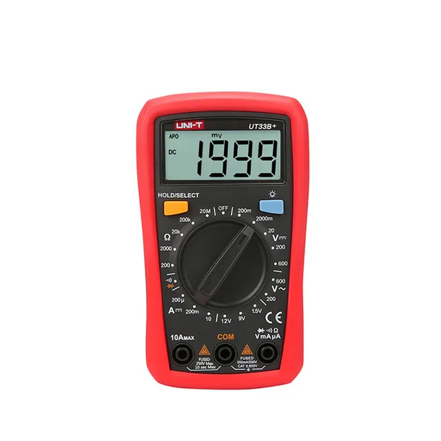 Factory direct Profesional youlede Uni-t UT33B+ mini digital multimeter tester made in china