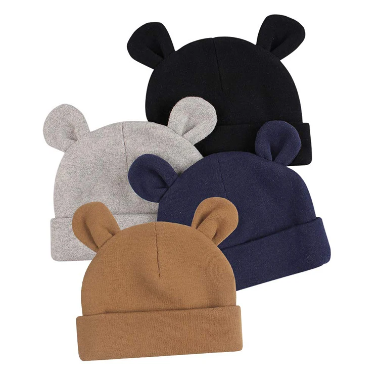 Hot Sale Baby Hats Bear Ears Caps Baby Boy Girl Toddler Infant Beanie Baby Hats & Caps