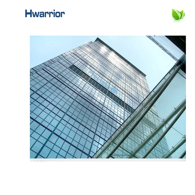 
2020 Hot selling easy to install exterior aluminum frame double glass curtain wall system office building factory sale prices 