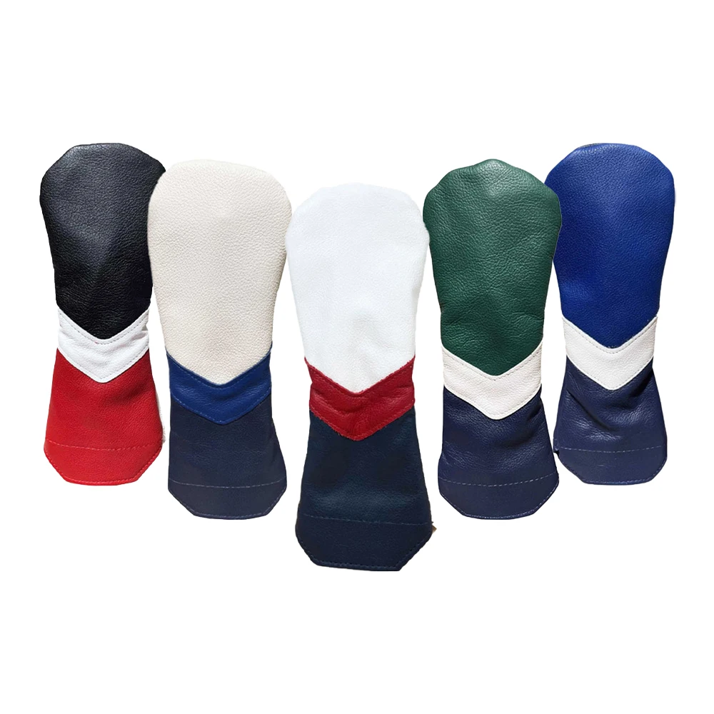 PRIMUS GOLF High Quality Premium pu Leather custom made golf driver headcover embroidery golf club wood cover