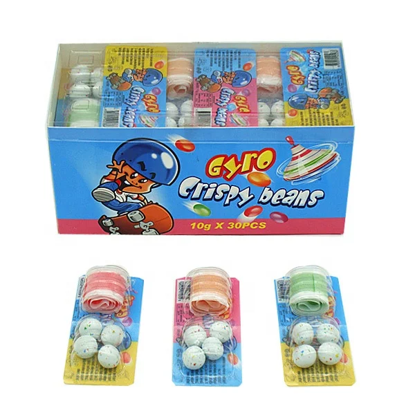 New Type Popular Jelly Soft Sweet Gummy and Speckle Crispy Chocolate Beans