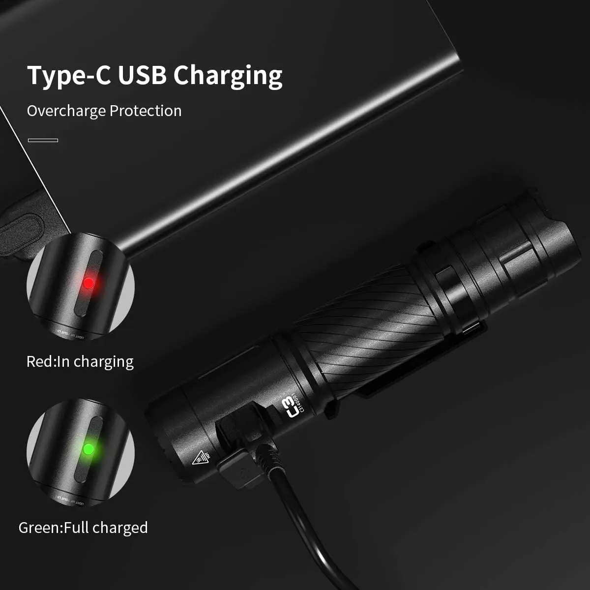WUBEN C3 1200 Люмен USB Перезаряжаемый СВЕТОДИОДНЫЙ