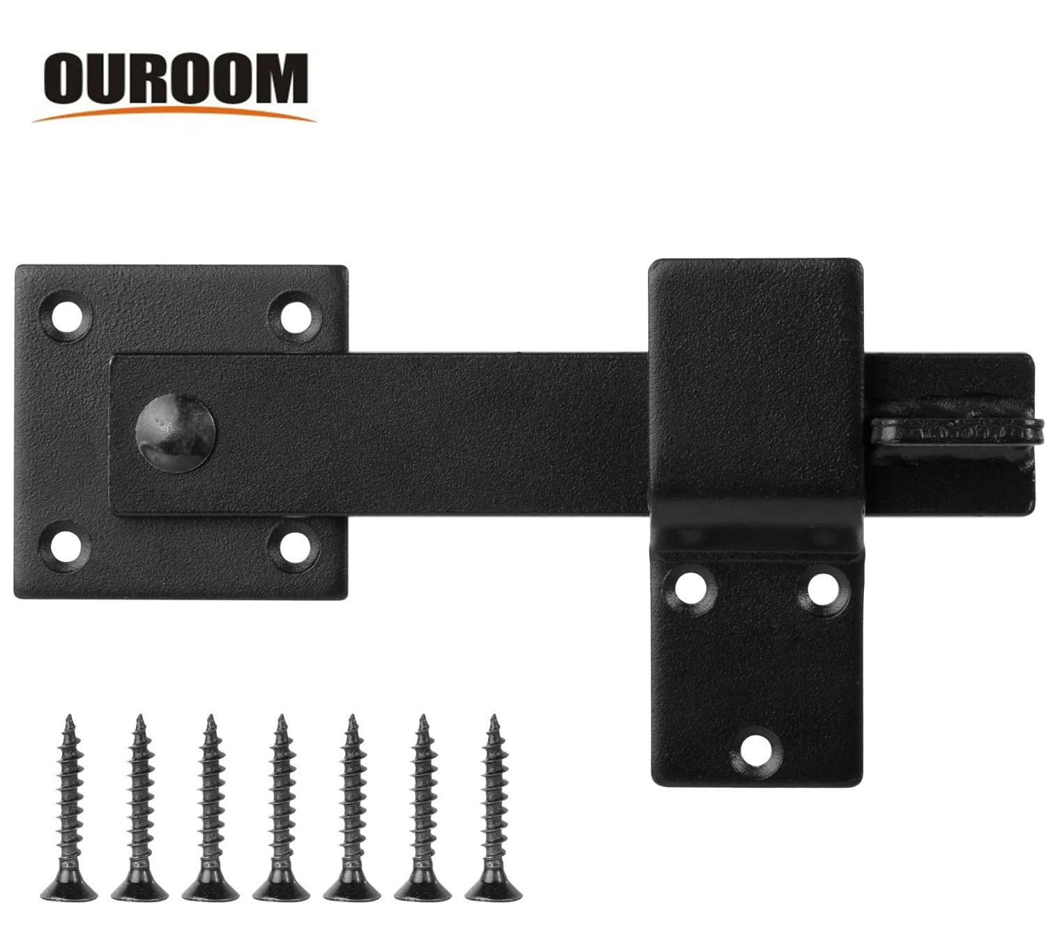 Farm Flip Fence Gate Latch Barn Door Lock Flip Latch Hardware Rustic Gate Lock for Cabinet Shed Sliding Doors