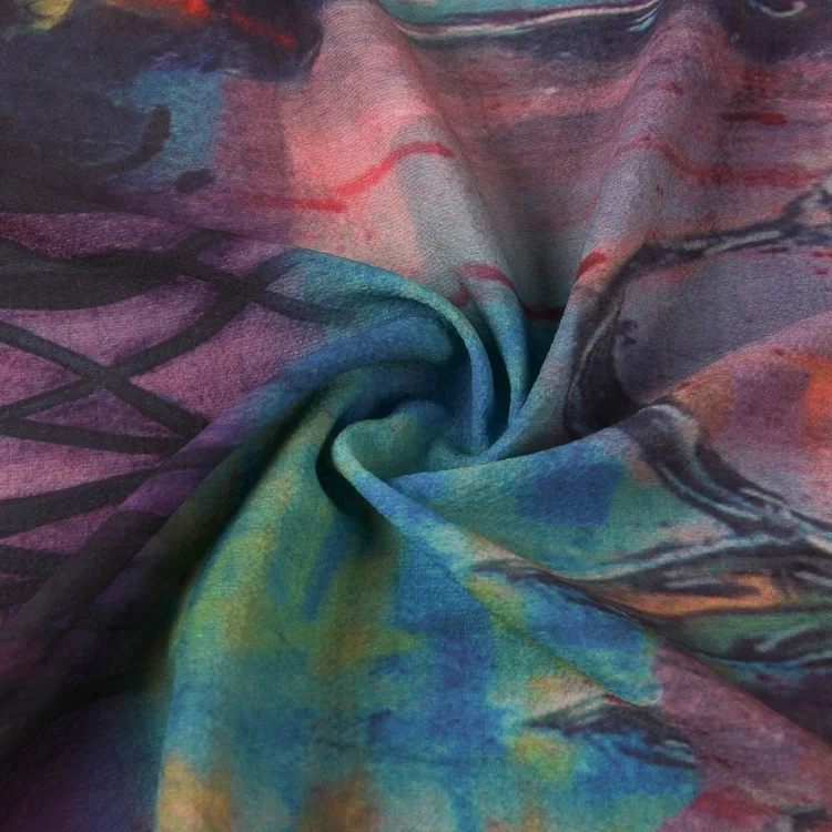 Легкая не вызывающая аллергии эластичная пузырьковая шифоновая ткань из полиэстера и эластана с