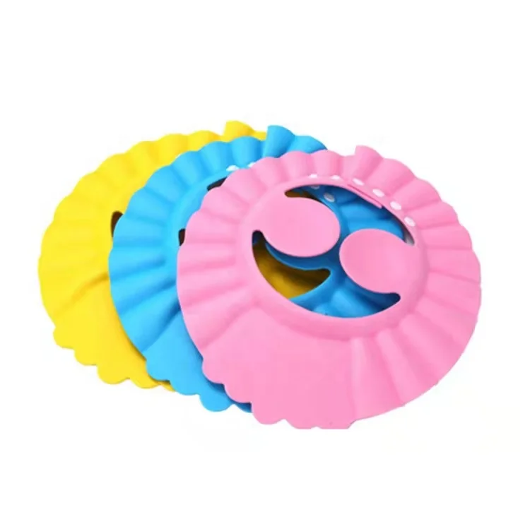 Симпатичная водонепроницаемая шапочка EVA для ванны и душа с регулируемым размером