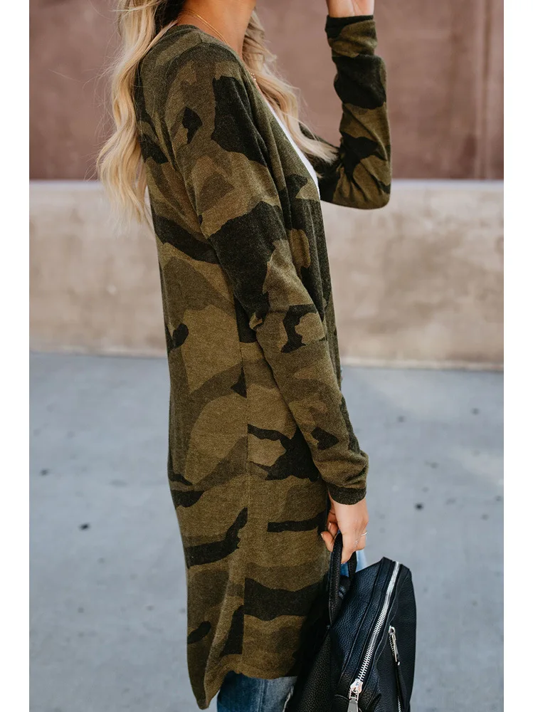 
New design autumn long sleeve casual leopard jackets women coats womens cardigan coat for wholesales 