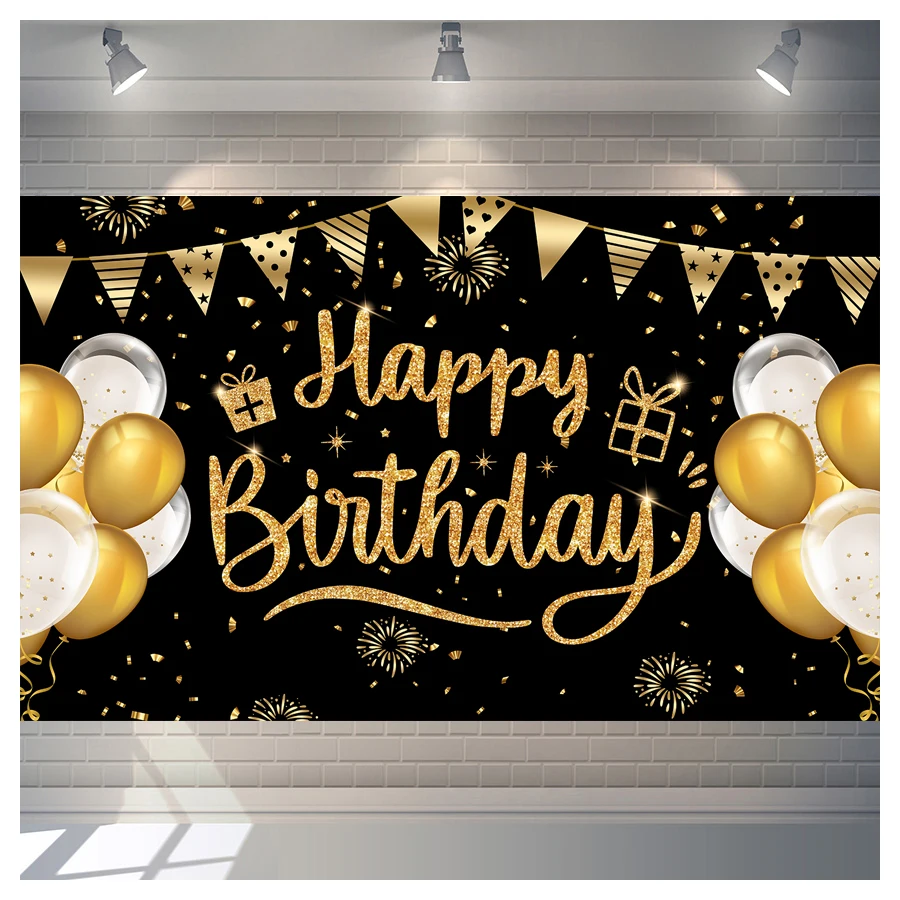 Variety of Popular Birthday Christmas Halloween New Year Wedding Decorative Banner Background Stylish Wall Decorative Banners