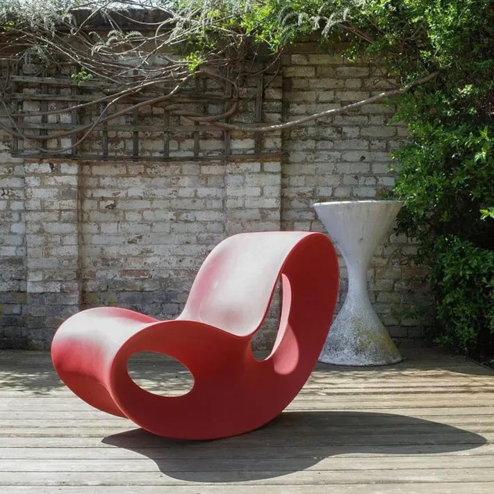 Y058 Nordic luxury outdoor rocking chairs minimalist sun office balcony furniture living room creative lazy recliner chair