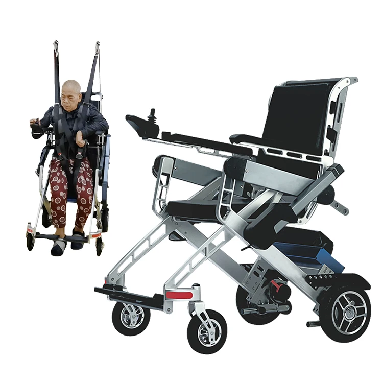 Advanced China Power Wheelchair Electric Standing Walking Wheelchair Disabled Stroke Rehabilitation training  Lift WheelChair