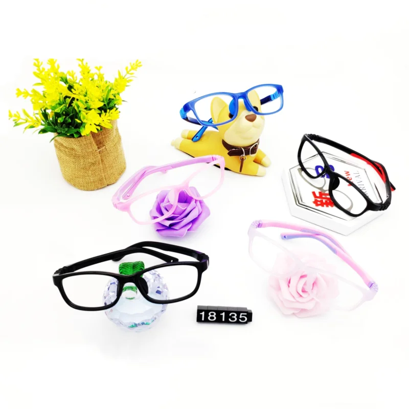 Children Kids Eyeglasses Lovely Comfortable Eyewear Optical Frames Glasses High Quality Soft Silicon Factory Cute 12 OEM Service