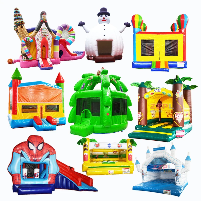 Outdoor Small Pirate Ship Jumping Bouncer Bouncing Castles Inflatable Water Slide With Pool