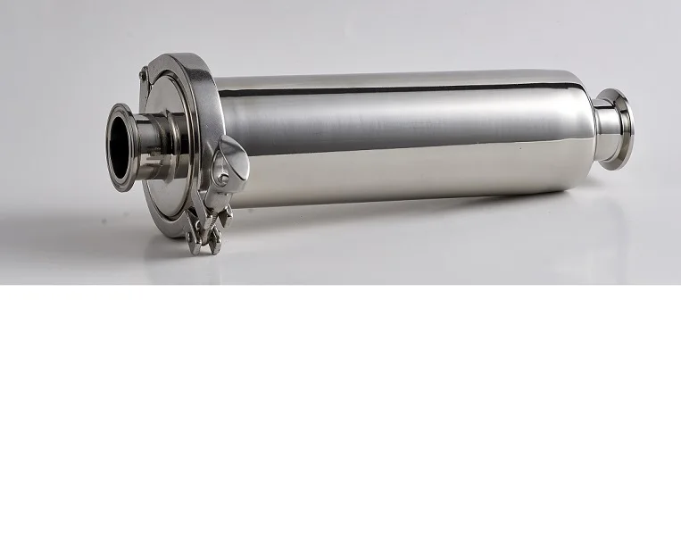 Sanitary stainless steel angle type filter