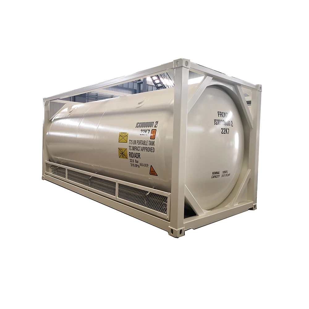 Экономичный 20-футовый Стандартный криогенный резервуар для транспортировки жидкости T75 контейнер-цистерна горячая Распродажа